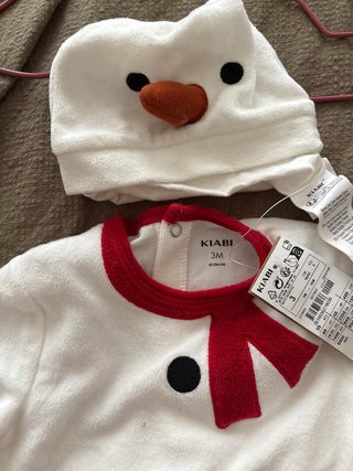 Pijama disfraz Muñeco Nieve Kiabi 3 Meses