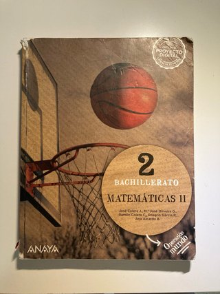 Matemáticas II. 2o de Bachillerato