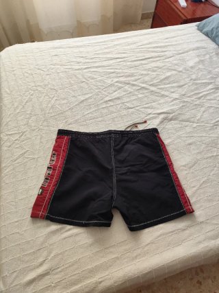 Bañador Drafter Negro y Rojo