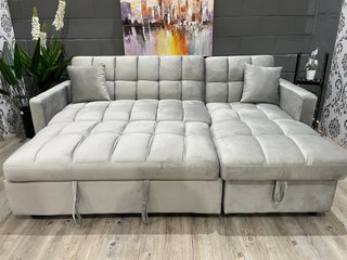 Sofá Cama Chaise Longue Gris