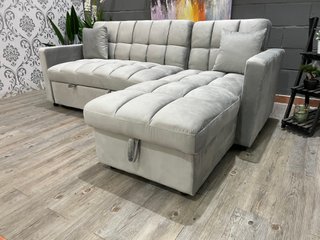 Sofá Cama Chaise Longue Gris