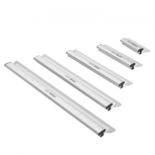 Jogo de Lâminas para Acabamento de Gesso, 10/16/24/32/40 pol (25,4/40,6/61/81,3/101,6 cm) Lâminas para Acabamento + Cabo Extensível de 34-81,6 pol/86,4 - 207 cm, Faca de Aço Inoxidável Ferramenta...