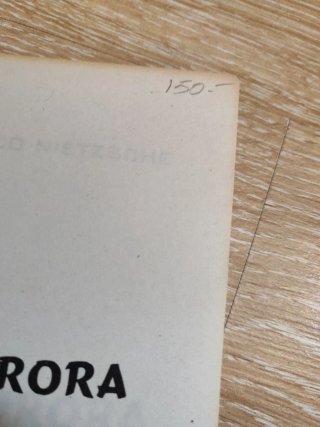 Libro 1978 filosofía Aurora de Friedrich Nietzsche