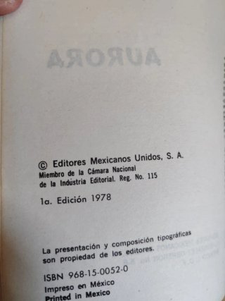 Libro 1978 filosofía Aurora de Friedrich Nietzsche