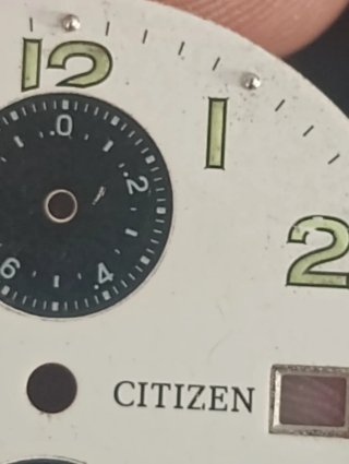 Esfera de reloj Citizen vintage