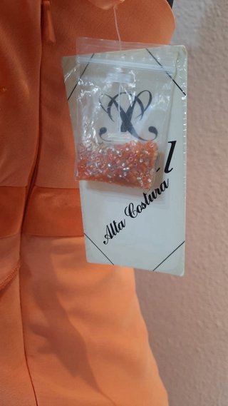 Vestido de fiesta naranja