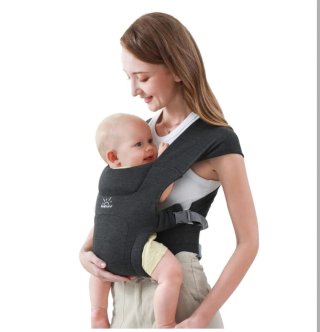 Mochila portabebés negra