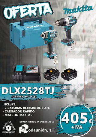 COMBO DLX2528TJ DHP489 + DTD173 MAKITA