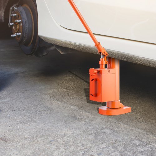 Gato Hidráulico de Punta, Capacidad de Elevación de 5 Toneladas en Punta, 10 Toneladas en Parte Superior, Gato de Máquina, Altura de Punta de 1.0-9.1 in, Altura Superior de 14.6-22.4 in, Gato de G...