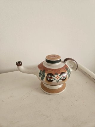 Set caffè in ceramica 5 pezzi dipinti a mano