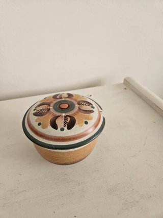Set caffè in ceramica 5 pezzi dipinti a mano