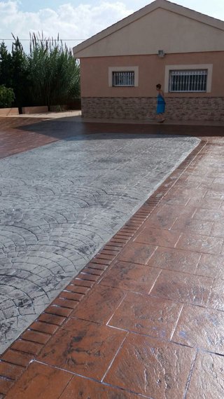 Hormigón impreso para exteriores