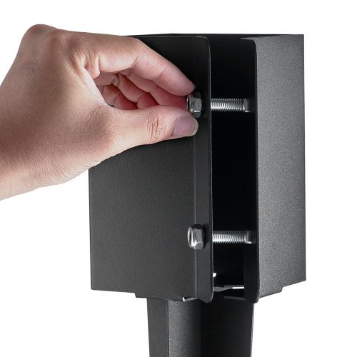 Anclaje de Poste de Cerca, Pacote de 8, 24 x 4 x 4 Polegadas/61 x 10,2 x 10,2 cm de Diâmetro Externo (Diâmetro Interno 3,5 x 3,5 Polegadas/8,9 x 8,9 cm), Estaca de Poste de Metal Revestida de Po...