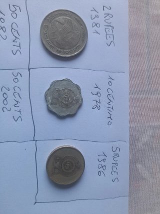 5 Monete Sri Lanka 1981-2002