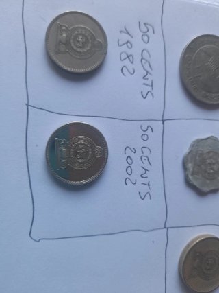 5 Monete Sri Lanka 1981-2002