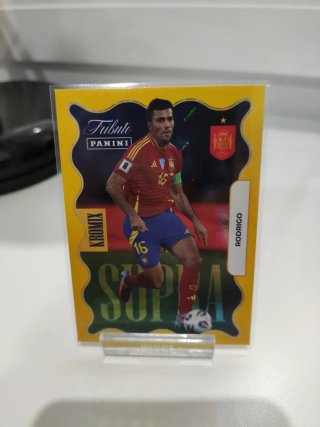 Tarjeta Panini Tributo Rodrigo Kromix Supra yellow