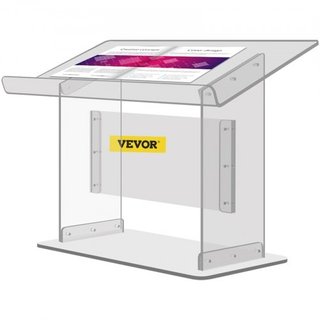 Tabletop Acrylic Podium 19.5" Tall Plexiglass Podium