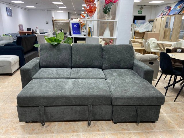 Chaise longue gris convertible en cama NUEVO