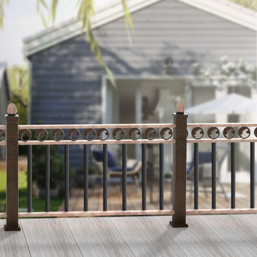 Balustres Metálicos para Escadas, 38'' x 1'' Espigões Decorativos de Liga de Alumínio, Pacote de 72 Balustres para Deck com Parafusos, Corrimão Oco Clássico com Acabamento em Pó Preto...