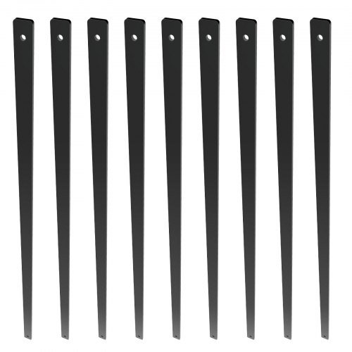 Balustres Metálicos para Escadas, 38'' x 1'' Espigões Decorativos de Liga de Alumínio, Pacote de 72 Balustres para Deck com Parafusos, Corrimão Oco Clássico com Acabamento em Pó Preto...