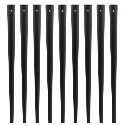 Balustres Metálicos para Escadas, 38'' x 1'' Espigões Decorativos de Liga de Alumínio, Pacote de 72 Balustres para Deck com Parafusos, Corrimão Oco Clássico com Acabamento em Pó Preto...