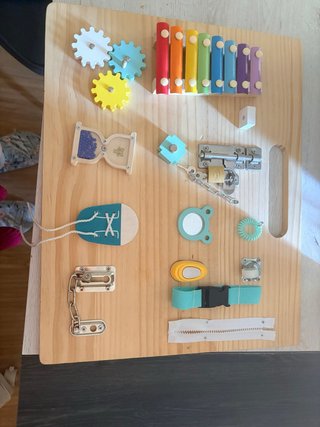 Tabla Sensorial Montessori Madera