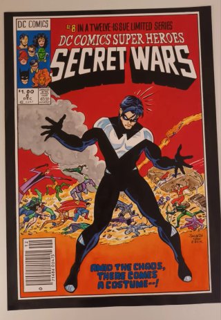 Dibujo original formato A3. Secret Wars 8 version