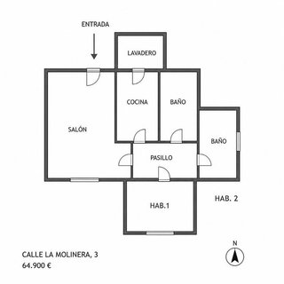 Piso en venta en Guadix