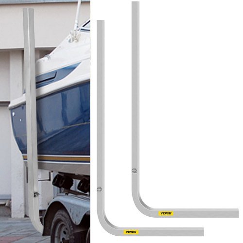 Guias para Reboque de Barcos, 46", Um Par de Guias de Reboque de Alumínio, Guias para Reboque Resistente à Oxidação com Largura Ajustável, Peças de Montagem Incluídas, para Reboque de Barco...