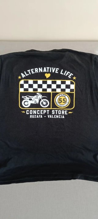 Camiseta Club 55 Motera Negra