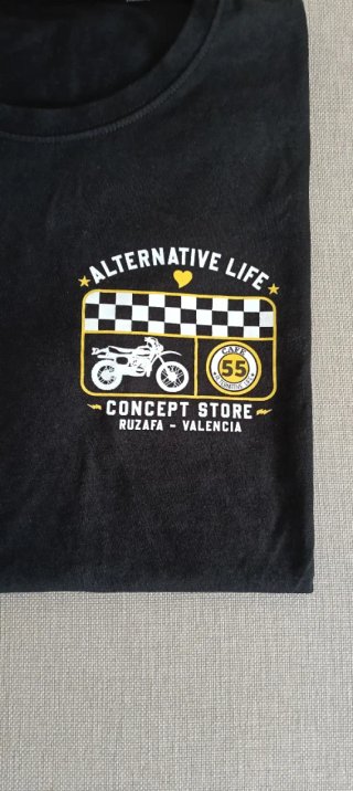 Camiseta Club 55 Motera Negra