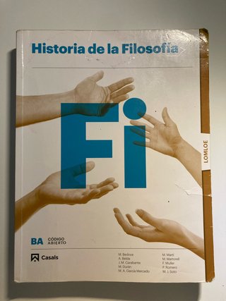 Historia de la filosofía Bachillerato 2