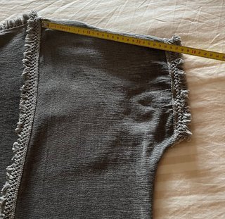 Chaqueta Lino/Algodón Gris Flecos