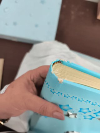 Álbum de fotos infantil azul