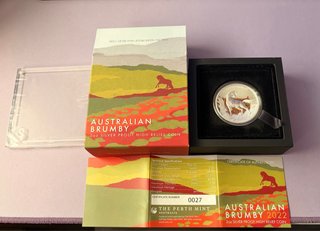 Moneda Plata 2 Oz 2022 Australian Brumby Proof