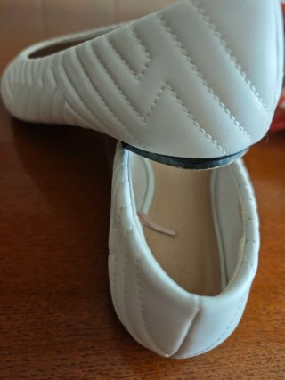 Zapatos planos blancos mujer