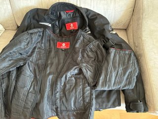 Chaqueta de moto ARMURE negra t-M