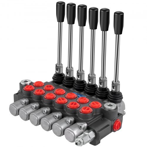 Válvula de Control Direccional Hidráulica, Válvula de Carrete Hidráulico de 6 Carretes, Válvula de Cargador Hidráulico de 11 GPM, Válvula de Control Direccional de 3600 PSI, Válvulas y Controles H...