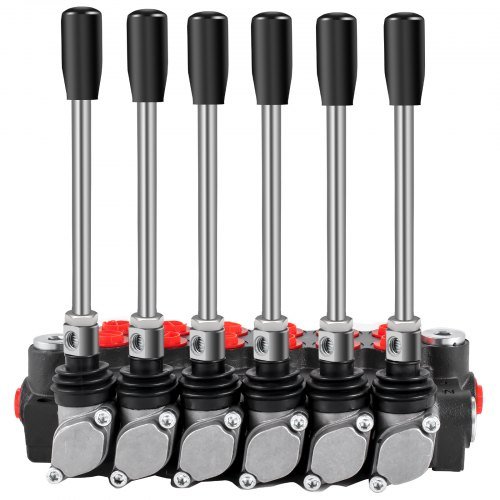 Válvula de Control Direccional Hidráulica, Válvula de Carrete Hidráulico de 6 Carretes, Válvula de Cargador Hidráulico de 11 GPM, Válvula de Control Direccional de 3600 PSI, Válvulas y Controles H...