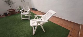 2 Poltrone da esterno multiposizione con imbottitura