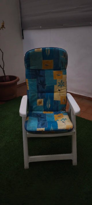2 Poltrone da esterno multiposizione con imbottitura