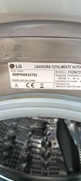 Lavadora LG Direct Drive 8 kg