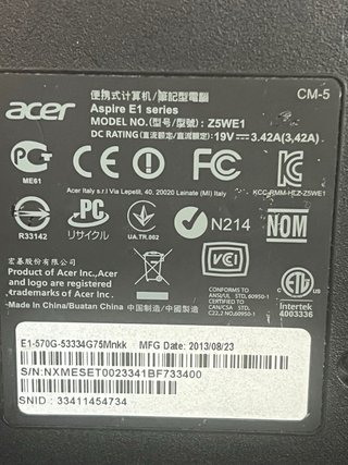 Portatile Acer Serie 1