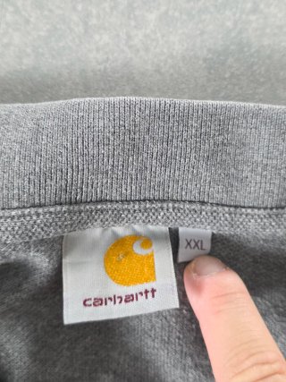 Polo Carhartt Grigio Cotone Ricamato XXL