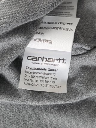 Polo Carhartt Grigio Cotone Ricamato XXL