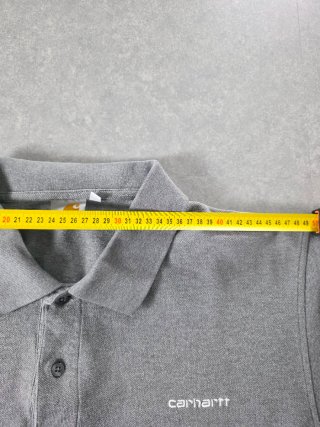 Polo Carhartt Grigio Cotone Ricamato XXL