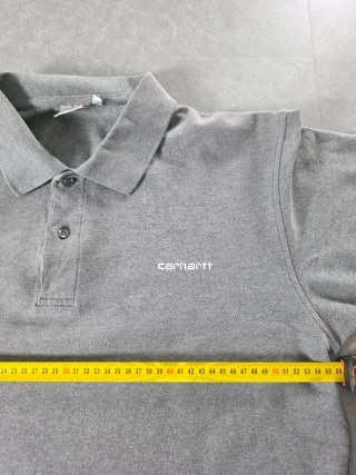 Polo Carhartt Grigio Cotone Ricamato XXL