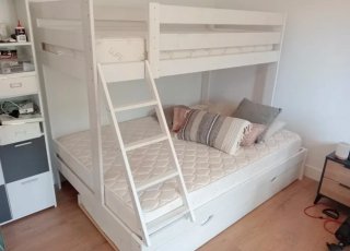 Litera triple Lufe Blanca