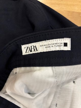 Pantalón de traje Zara azul marino