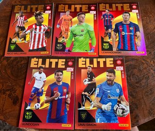 Lote 5 cromos Panini Elite LaLiga 23/24
